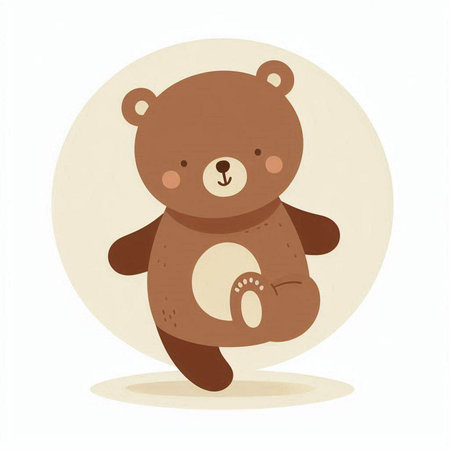 Cute teddy bear. Vector illustration of a cartoon character.のイラスト素材