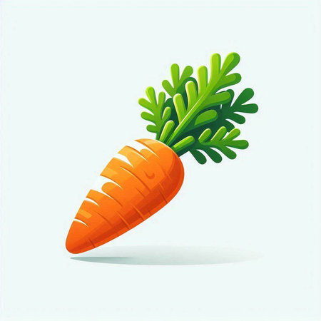 Carrot isolated on white background. Vector illustration. Eps 10.のイラスト素材