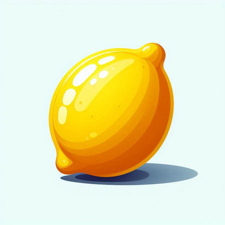Illustration of a lemon on a white background. Vector illustration.のイラスト素材