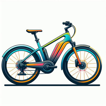 bicycle isolated on white background. vector illustration. eps 10のイラスト素材