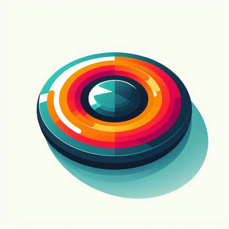 abstract colorful circle on a white background, vector illustration, eps 10のイラスト素材