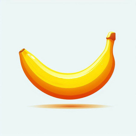 Banana on a white background. Vector illustration. Eps 10.のイラスト素材