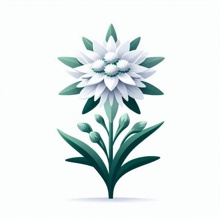 Beautiful flower on a white background. Vector illustration for your designのイラスト素材