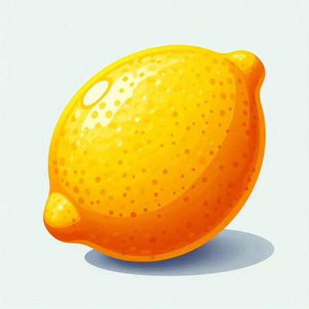 Lemon. Vector illustration. Isolated on a white background.のイラスト素材