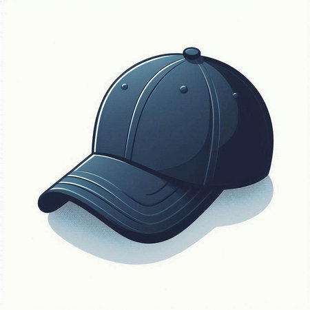 Baseball cap on a white background. Vector illustration. Eps 10.のイラスト素材