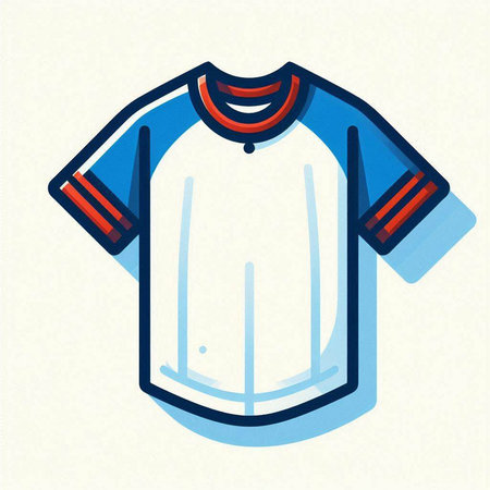 Soccer t-shirt. Vector illustration of a soccer uniform.のイラスト素材