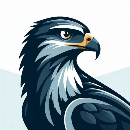 Eagle head vector illustration. Eagle head vector illustration. Eagle headのイラスト素材