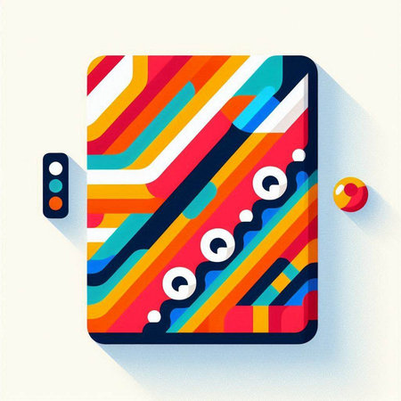 Colorful abstract background with geometric shapes. Vector illustration. Eps 10.のイラスト素材