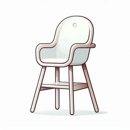 chair isolated on a white background, vector illustration, eps 10のイラスト素材