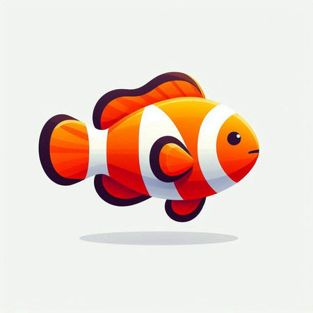 Clown fish, vector illustration, eps10, eps10のイラスト素材