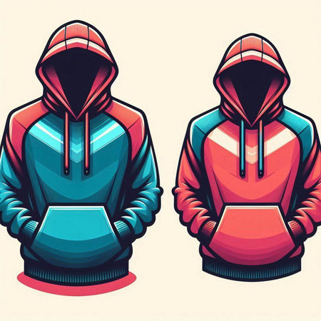 Hoodie design, vector illustration eps 10. Retro style.のイラスト素材