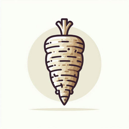 Carrot icon. Vegetable vector illustration in flat design style.のイラスト素材