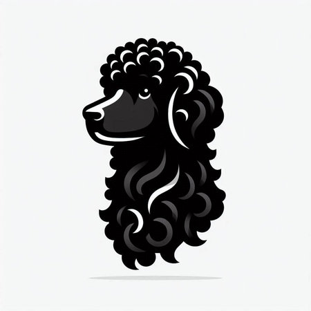 Sheep head vector illustration. Cute black sheep isolated on white background.のイラスト素材