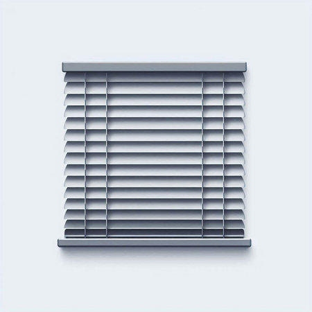Window blinds. Isolated on white background. Vector illustration.のイラスト素材