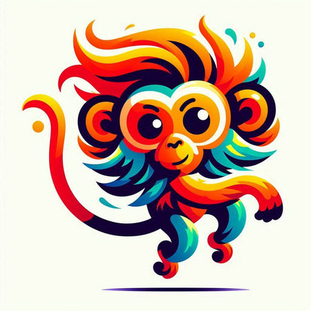 Lion head on a white background. Vector illustration for your designのイラスト素材