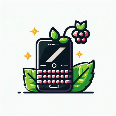 Vector illustration of modern mobile phone with letter Z in the screen.のイラスト素材