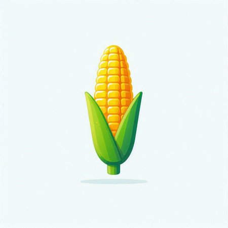 corn on a white background. vector illustration. eps 10.のイラスト素材