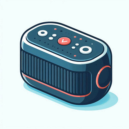 Retro videogame controller isolated on white background, vector illustration.のイラスト素材