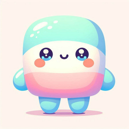 Cute cartoon monster. Vector illustration. Cute kawaii character.のイラスト素材