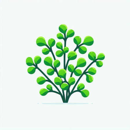 Green tree icon. Ecology symbol. Flat design. Vector illustration.のイラスト素材