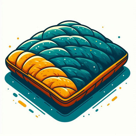Illustration of a sushi roll on a white background. Vector illustration.のイラスト素材