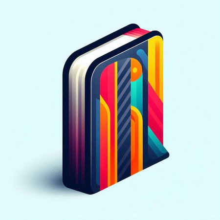 Isometric book, 3d isometric icon, vector illustration.のイラスト素材