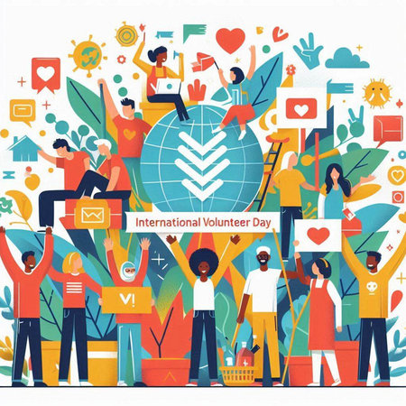 Social media concept. Group of diverse people with social media icons. Vector illustrationのイラスト素材