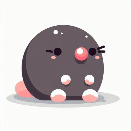 Cute monster. Vector illustration in cartoon style. Isolated on white background.のイラスト素材