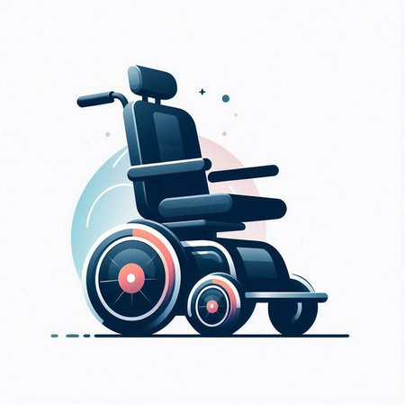 Wheelchair vector illustration. Wheelchair icon. Wheelchair icon. Wheelchair iconのイラスト素材
