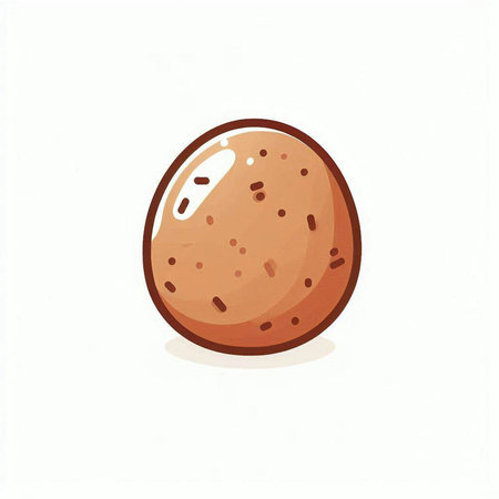 Vector illustration of chocolate candy isolated on white background. Hand drawn cartoon style.のイラスト素材