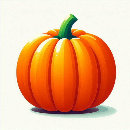 Pumpkin on a white background. Vector illustration. Eps 10のイラスト素材