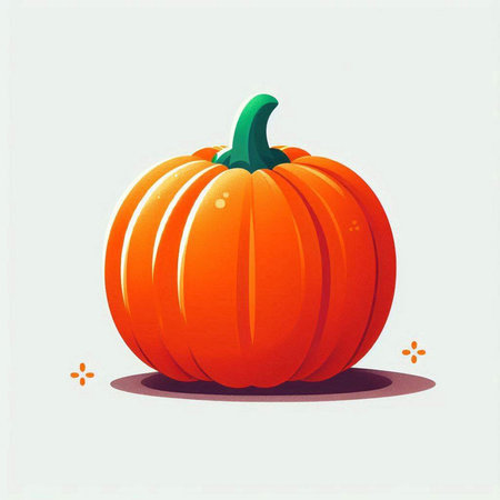 Pumpkin on a white background. Vector illustration. Eps 10のイラスト素材