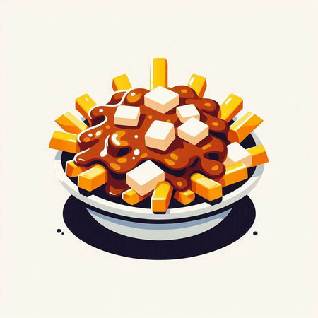 Caramelized caramel candies in a bowl. Vector illustration.のイラスト素材