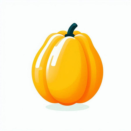 Pumpkin isolated on white background. Vector illustration. Eps 10.のイラスト素材