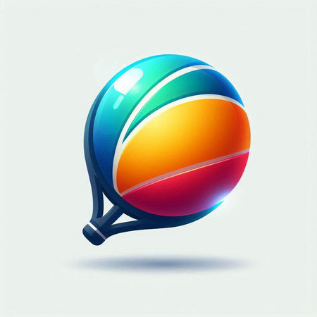 Tennis ball icon on a white background. Vector illustration. Eps 10.のイラスト素材