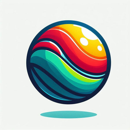 abstract colorful sphere on white background, vector illustration eps10のイラスト素材