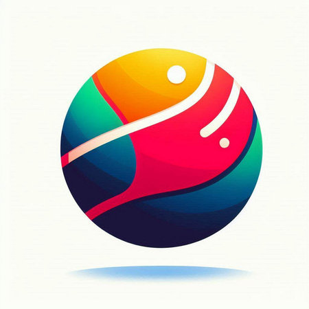 abstract colorful ball on a white background, vector illustration, eps10のイラスト素材