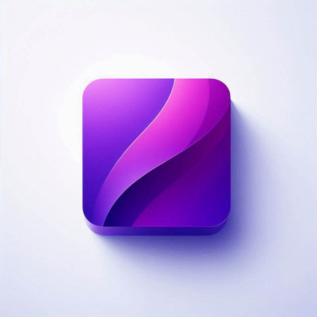 Illustration of abstract background with paper cut shapes in purple and violet colorsのイラスト素材