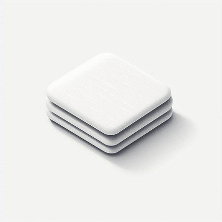 realistic 3d render of eraser isolated on a white backgroundのイラスト素材