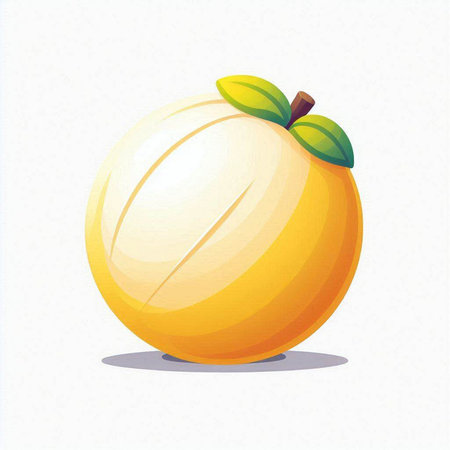 Illustration of fresh mango on a white background. Vector illustration.のイラスト素材