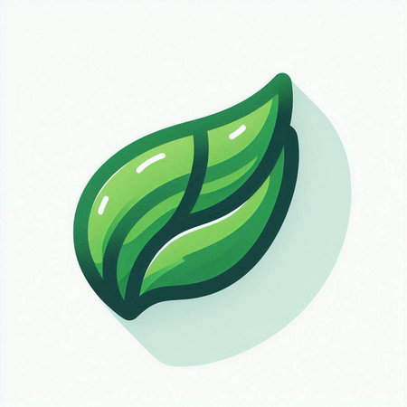 Green leaf icon. Ecology concept. Vector illustration. Eps 10.のイラスト素材