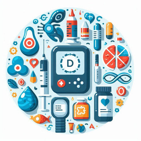 Medicine and health concept. Flat design. Vector illustration. Icons set.のイラスト素材