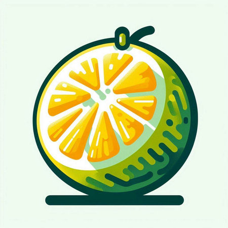 Citrus fruit icon, vector illustration. Citrus icon.のイラスト素材