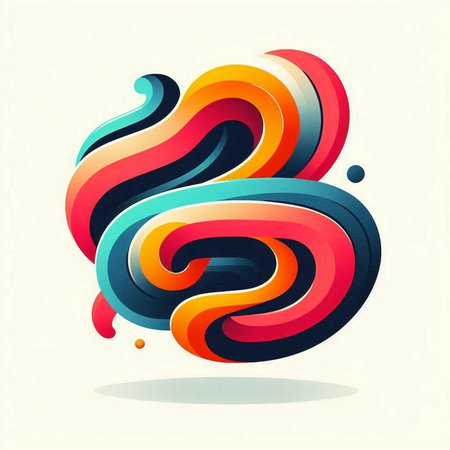 Abstract colorful liquid shape. Vector design element for your artworks.のイラスト素材