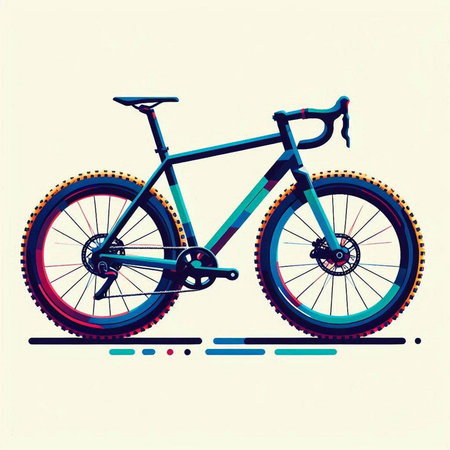 Bicycle vector illustration. Bike vector illustration. Bike vector illustration.のイラスト素材