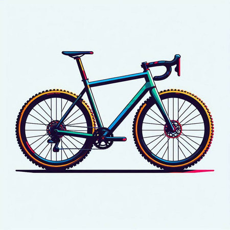 Bicycle, vector illustration, eps 10. Vector illustration.のイラスト素材