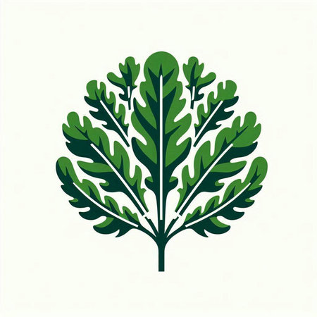 Green leaf on a white background. Vector illustration. Eps 10.のイラスト素材