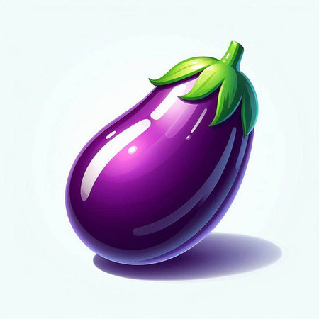 Eggplant on a white background. Vector illustration. Eps 10のイラスト素材