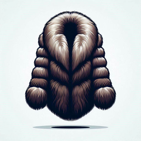 Mink fur coat. Vector illustration of a mink coat.のイラスト素材