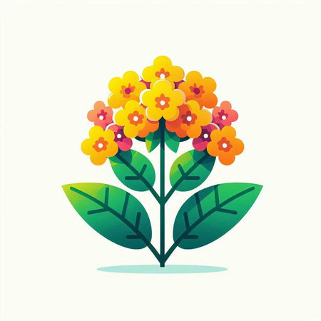 Flower icon, vector illustration. Flat design style, vector.のイラスト素材